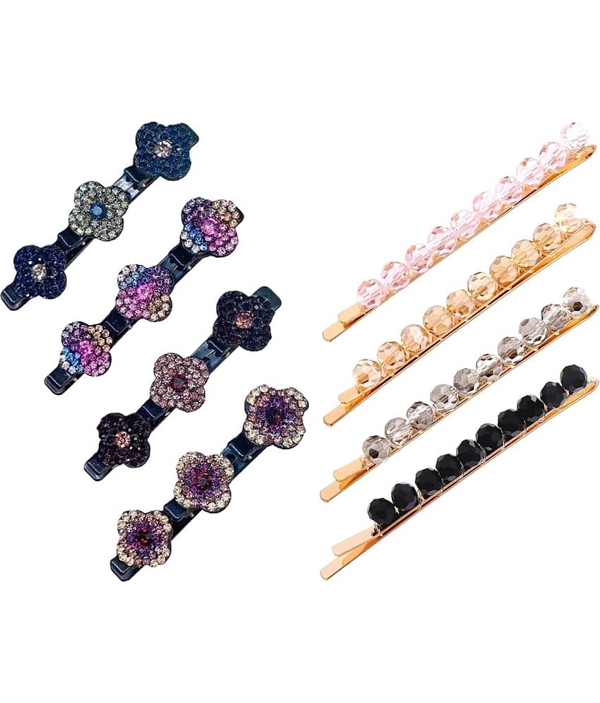 Blubby Multi Hair Clip ( Pack of 8 ) - Jewellery Sets | Buy online on ZillyBuy