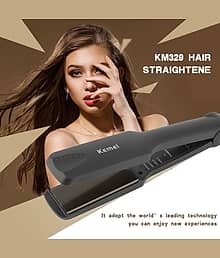 Denzcart KM-329 Black Hair Straightener
