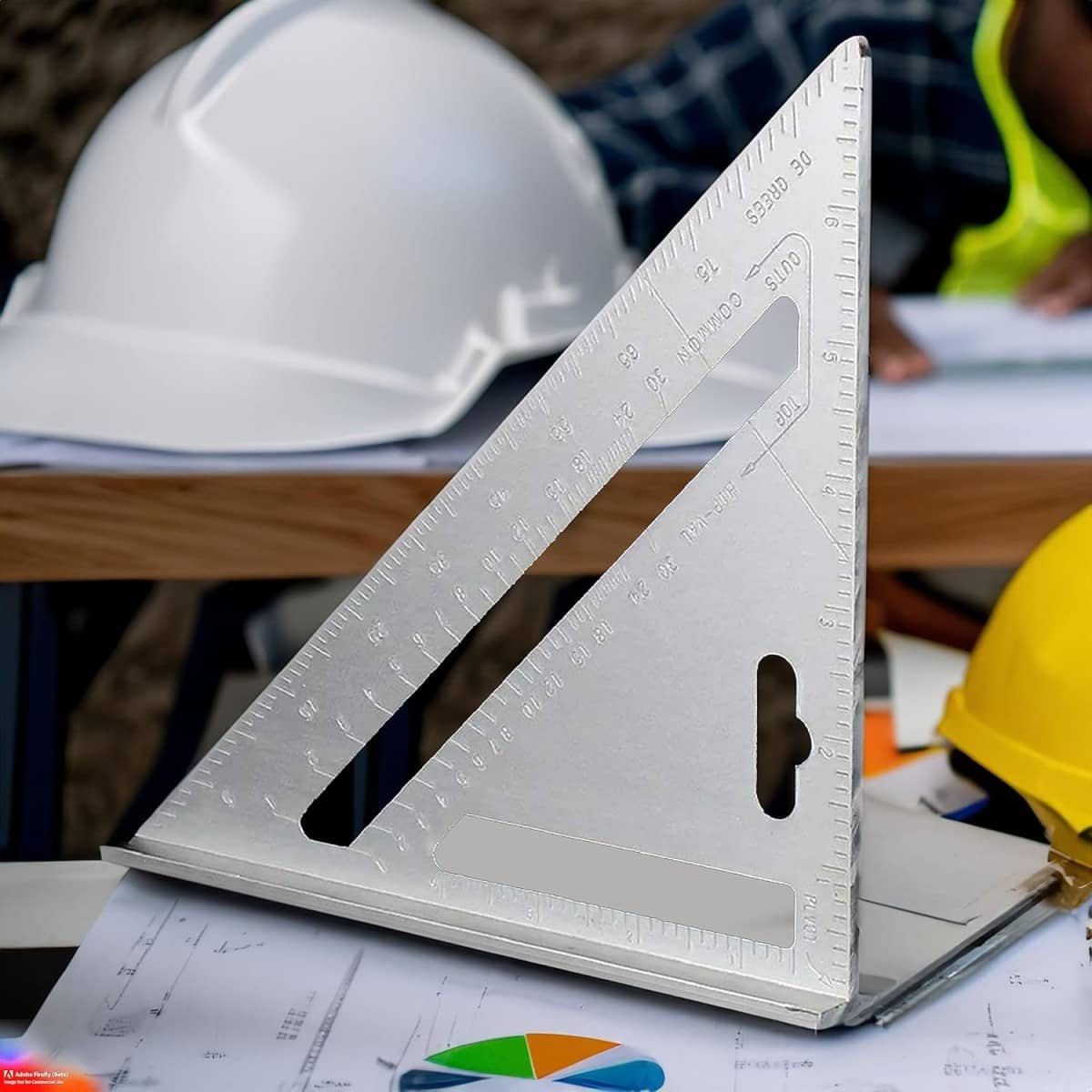 Double Side Scale Aluminium Alloy Metric Inch Triangle Ruler Measurement Hand Tools, Speed Square, Square Layout Tool (7 inch speed square) - Stationery | Buy online on ZillyBuy