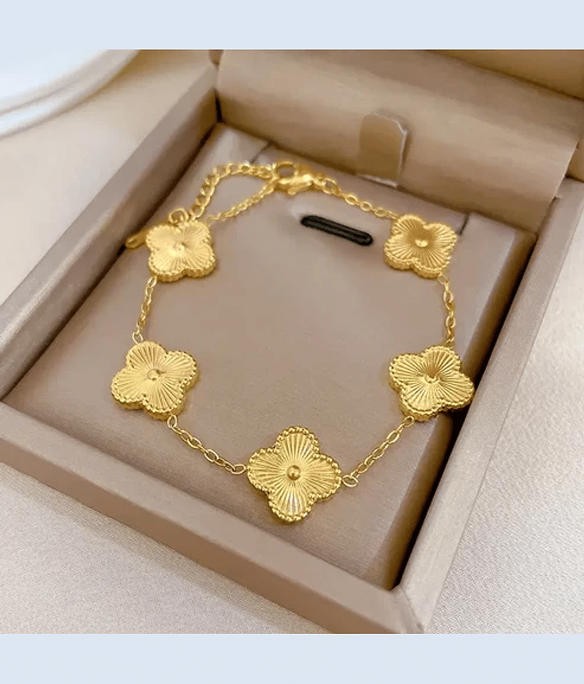 MGSV Gold Bracelet ( Pack of 1 ) - Bangles & Bracelets | Buy online on ZillyBuy