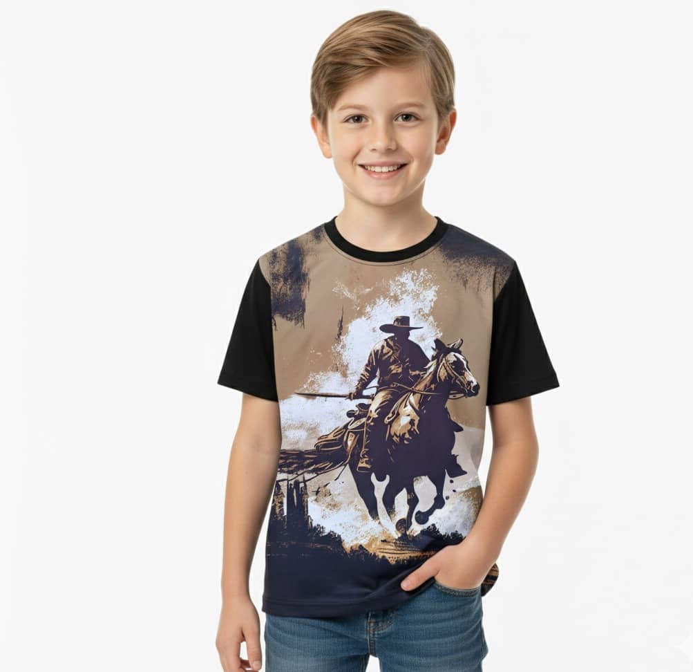 NAUGHTY WILD Pack of 1 Boys Cotton T-Shirt ( Multicolor 4 )