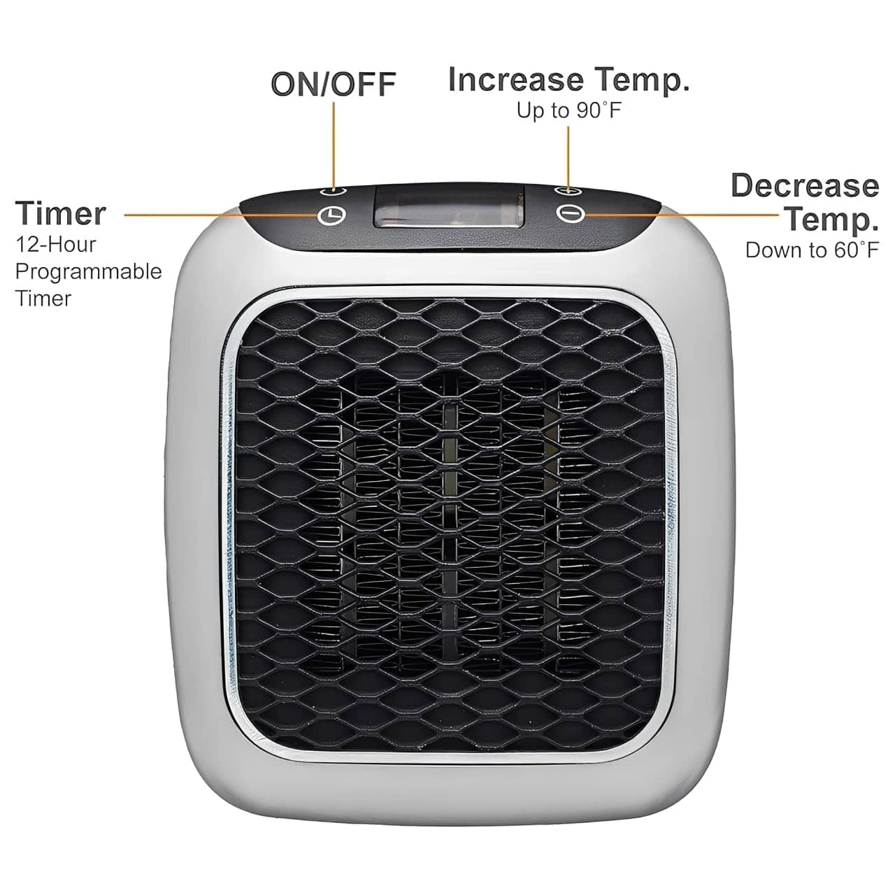HARSHLOVE Portableheater Black Fan Heater