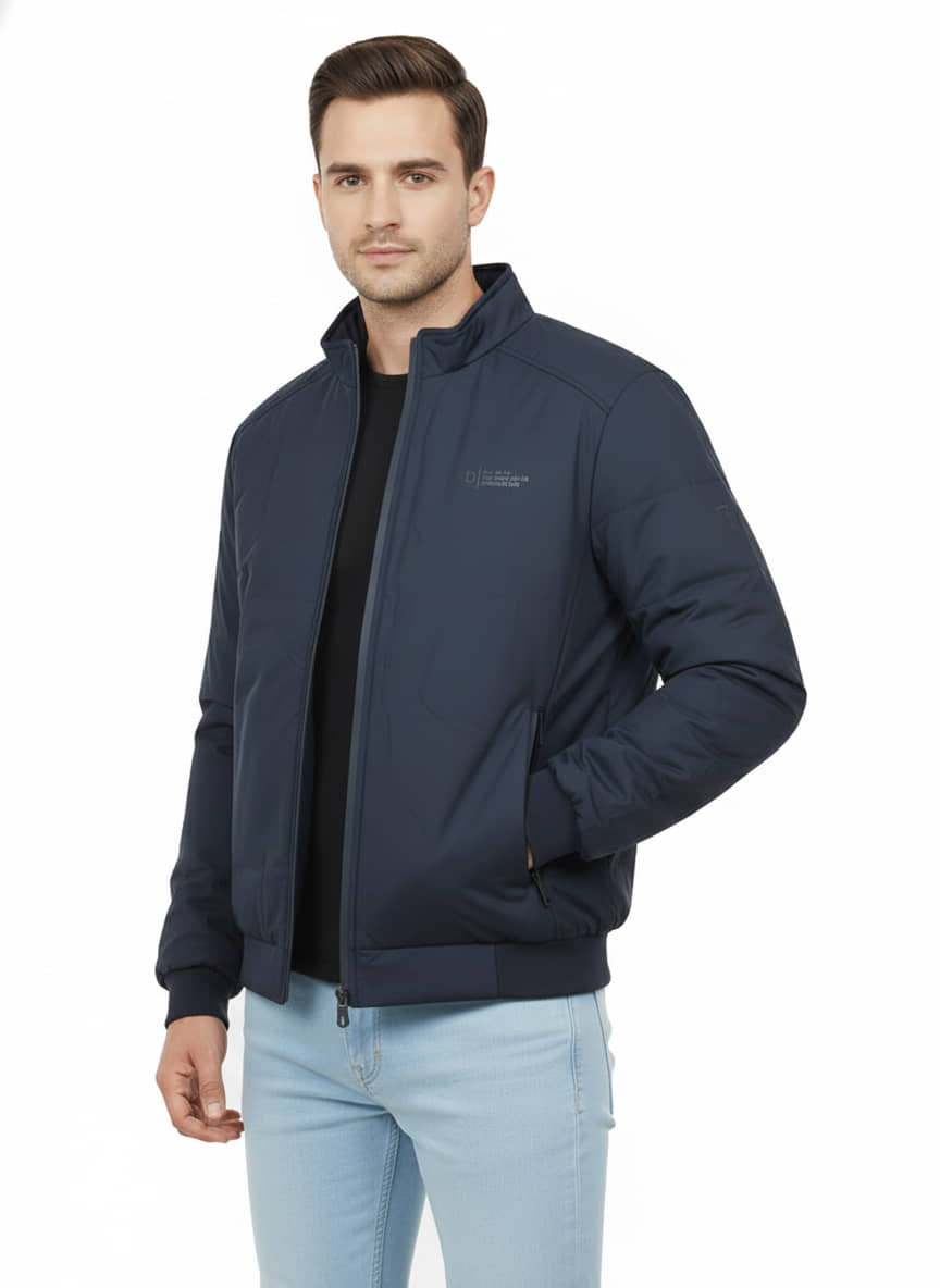 Dollar Polyester Men's Casual Jacket - Navy Blue ( Pack of 1 ) - Jackets & Coats | Buy online on ZillyBuy