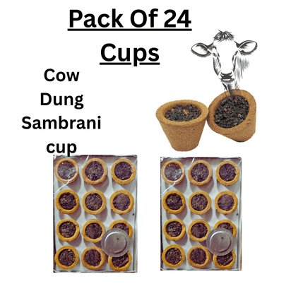 PICKARTME Havan Cups Guggul,Guggal,Loban 24 Pieces ( Pack of 2 )