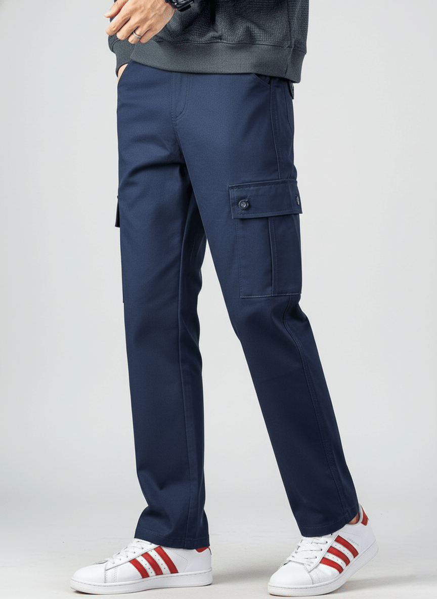 Shelony Navy Cotton Blend Men's Joggers ( Pack of 1 ) - Track Pants | Buy online on ZillyBuy