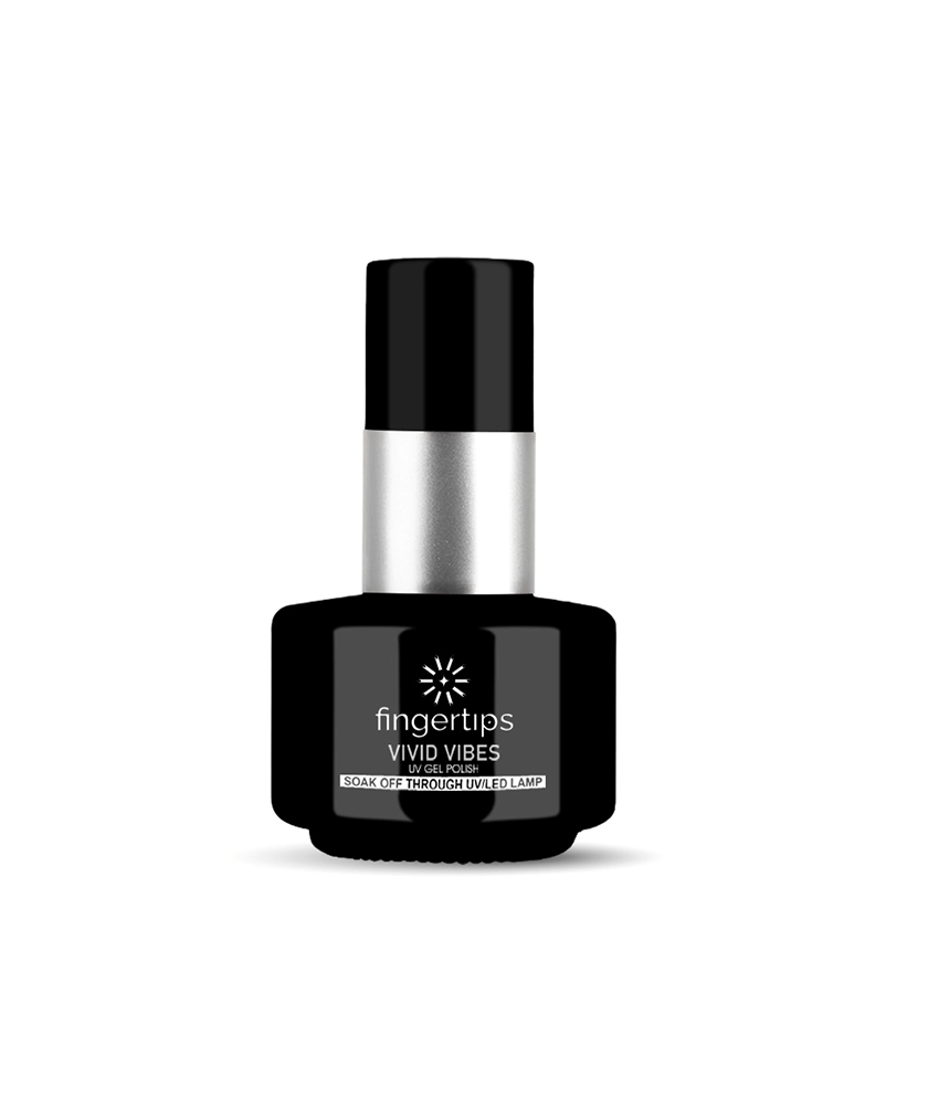 fingertips Black Glossy Nail Polish 16 ( Pack of 1 )