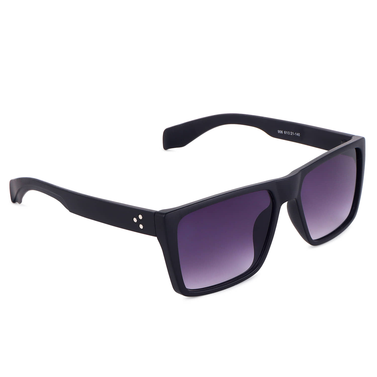 Hexxa Black Rectangular Sunglasses ( Pack of 1 ) - Sunglasses | Buy online on ZillyBuy