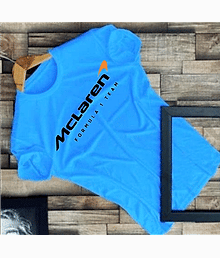 RAPZOD Men Polyester Regular Fit Solid T-Shirt ( Blue )