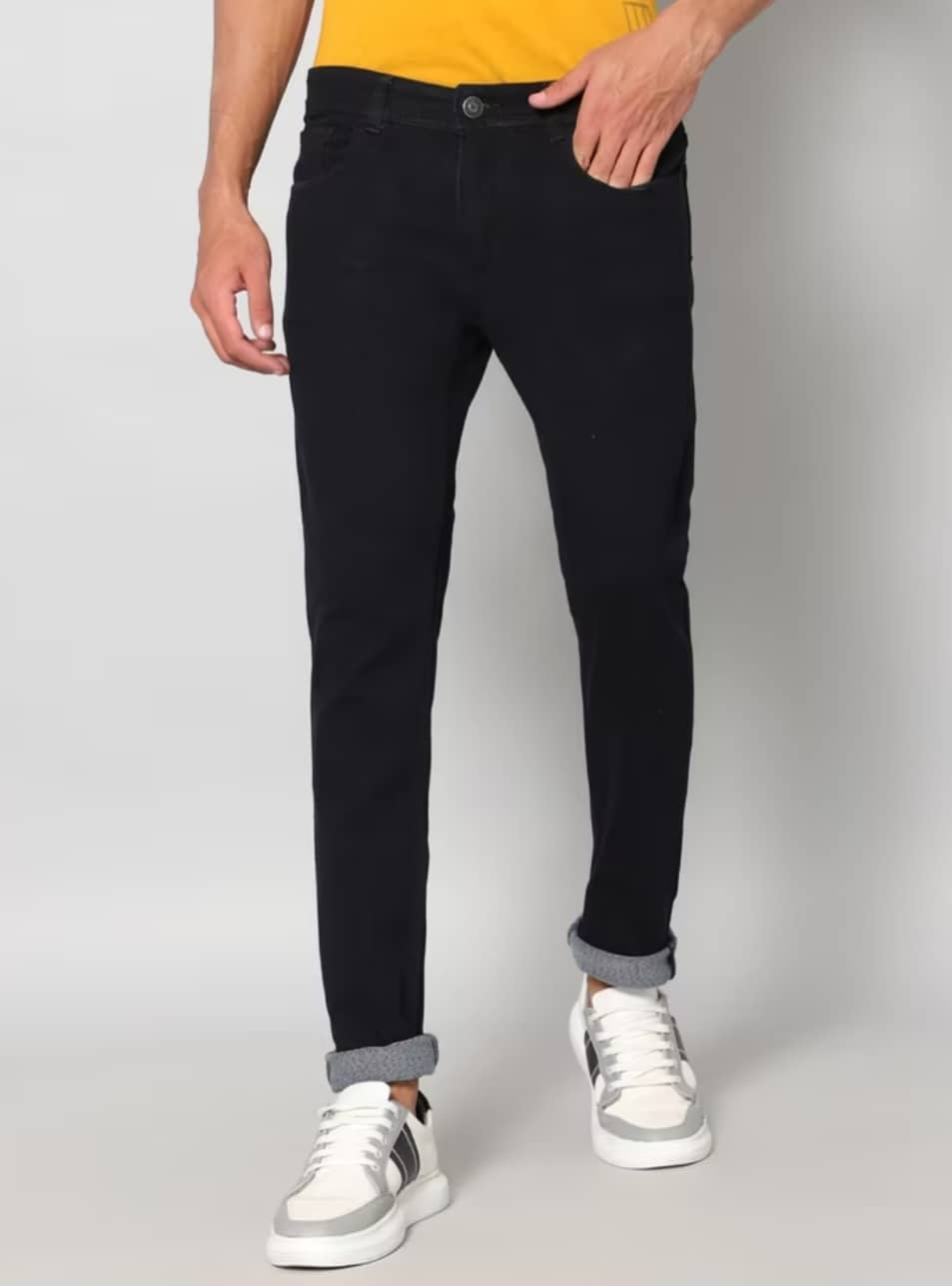 Sindon Regular Fit Solid Men's Jeans - Black ( Pack of 1 ) - Jeans | Buy online on ZillyBuy