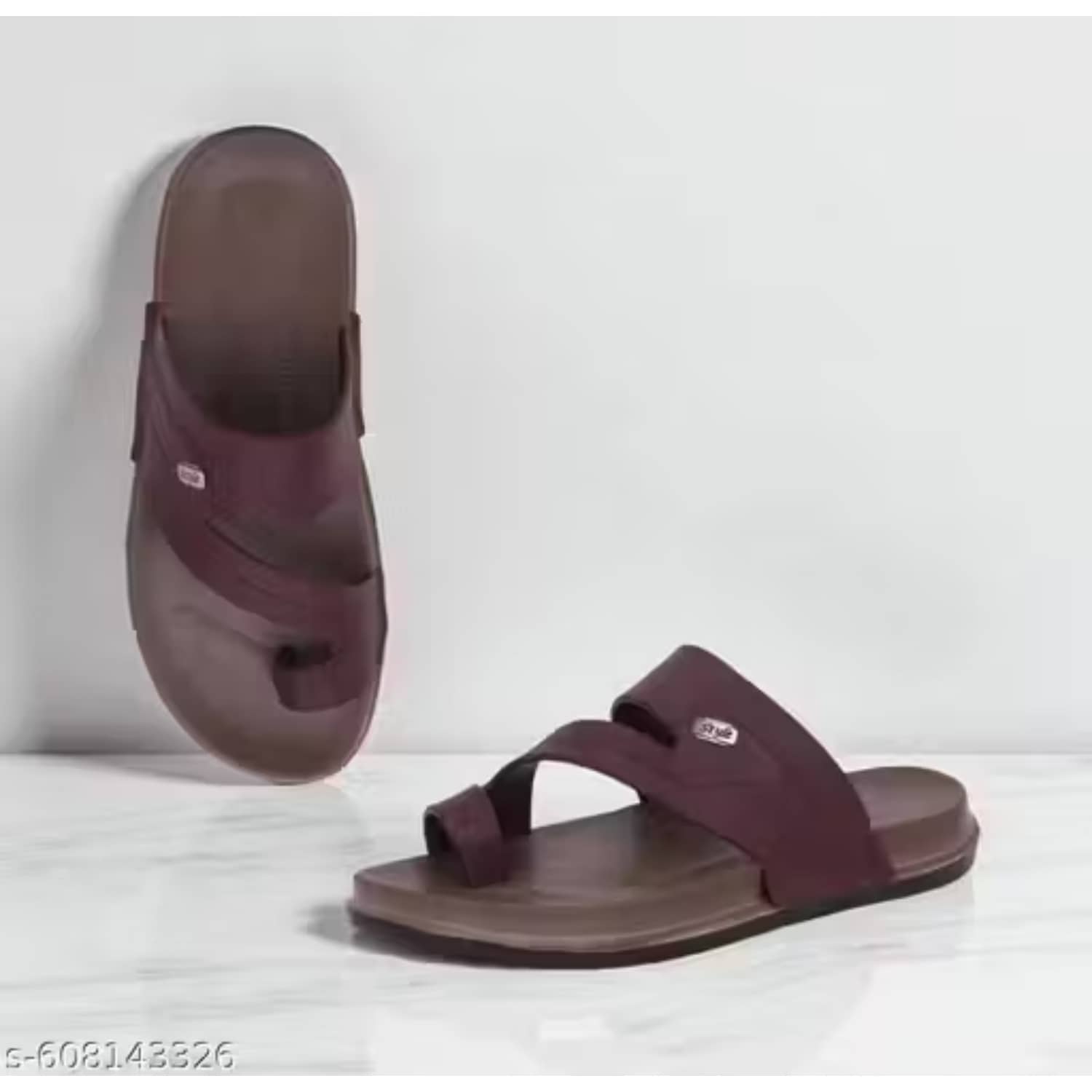 Richale Brown Men's Thong Flip Flop