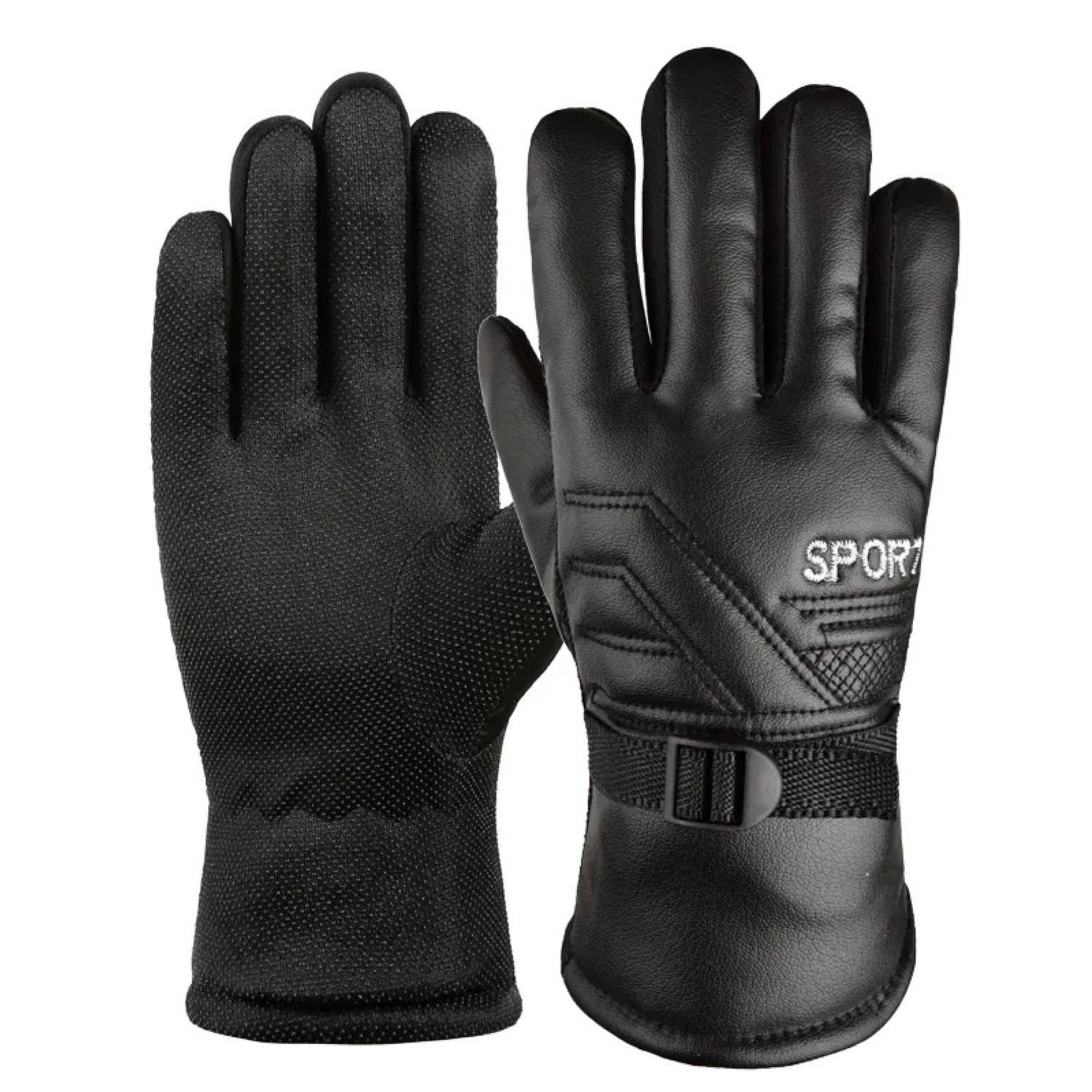 Infispace Black Leather Men's Biker Gloves ( Pack of 1 ) - Jewellery Sets | Buy online on ZillyBuy