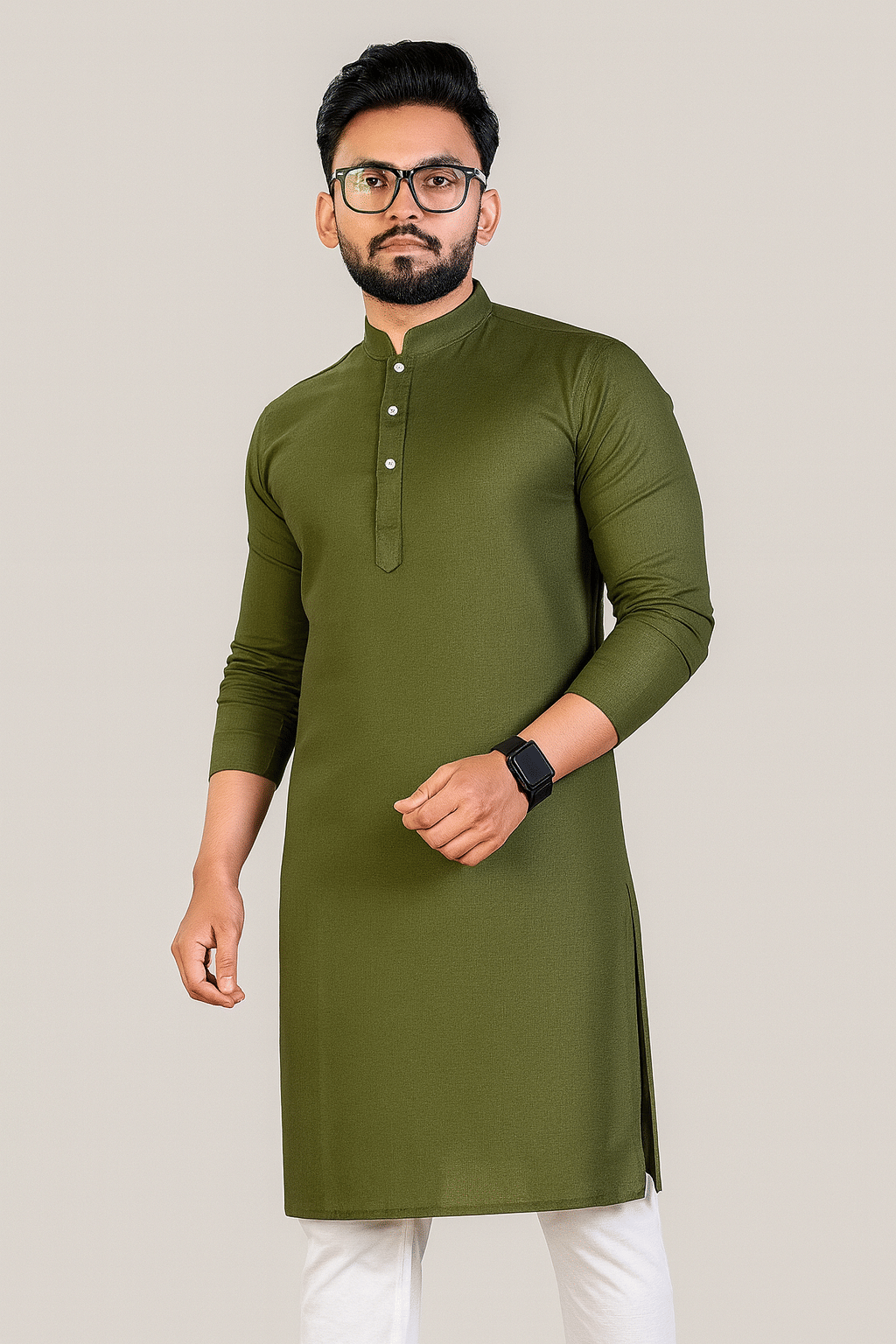 Balaji's Cotton Blend Plain Regular Kurta For Men ( Pink ) - Kurtas & Kurta Sets | Buy online on ZillyBuy
