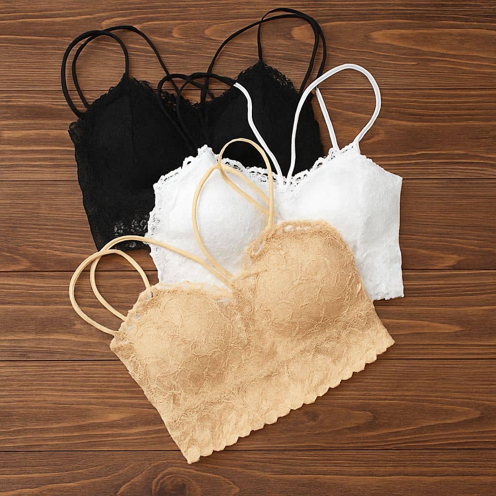 Kamini Pack of 3 Lace Lightly Padded Everyday Bra For Women ( Multicolor )