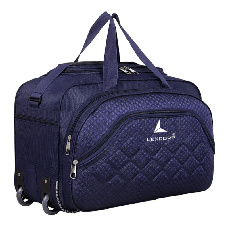 LEXCORP 60 Ltrs Blue Polyester Duffle Bag