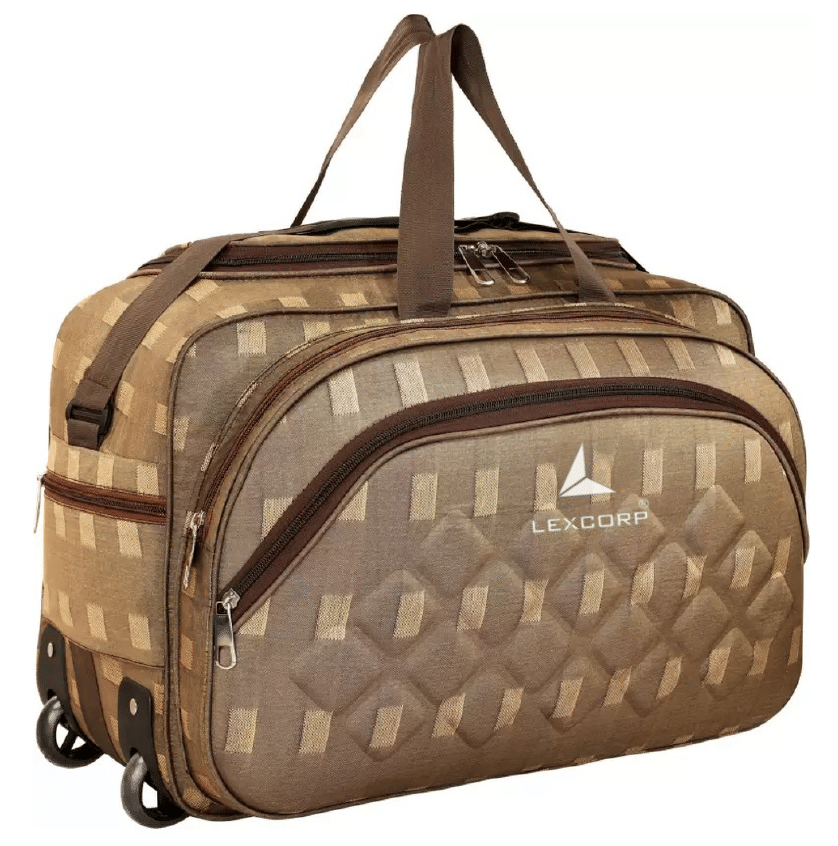 LEXCORP 60 Ltrs Red Polyester Duffle Bag