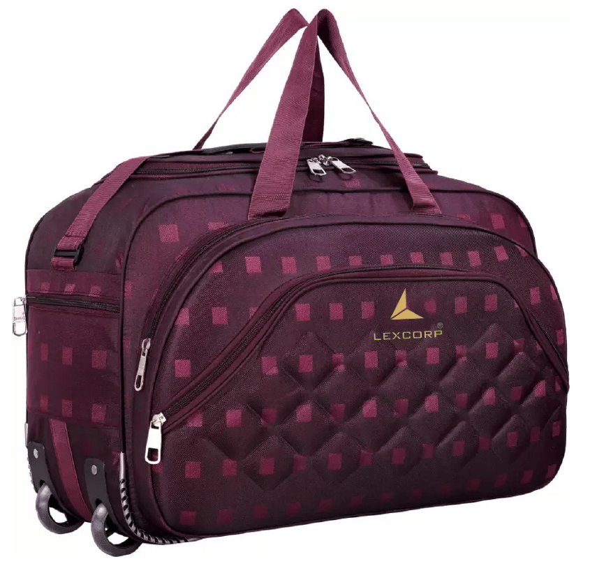 LEXCORP 60 Ltrs Red Polyester Duffle Bag