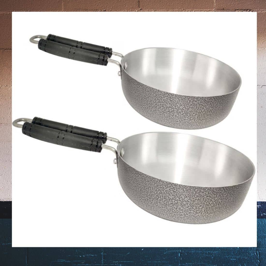 bartan hub Enamle Aluminium Fry Pan Heavy Bottom without Lid 22 cm Diameter 0.5 Ltr - Cookware | Buy online on ZillyBuy