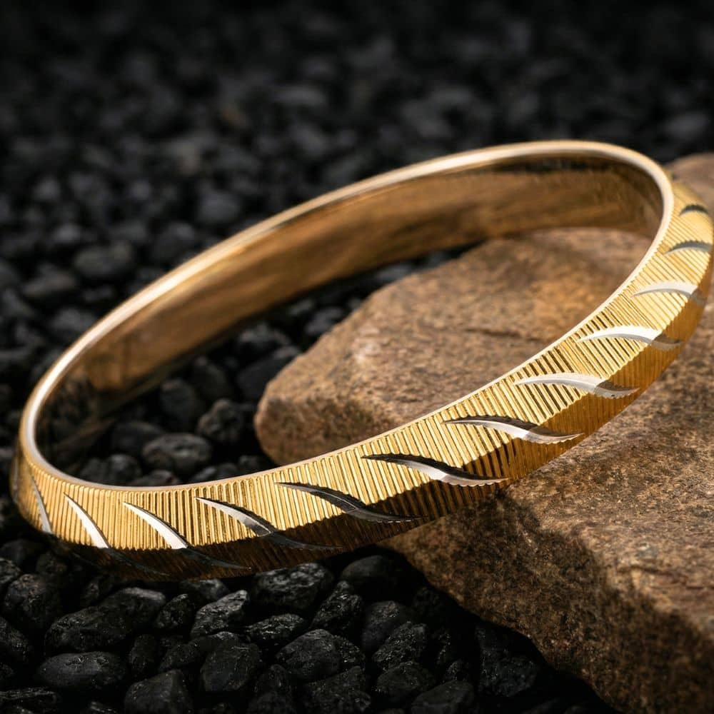 Style Wind Gold Kada ( Pack of 1 ) - Bangles & Bracelets | Buy online on ZillyBuy