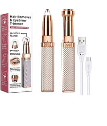 Astralis Global SQUARE DIAMOND Rose Gold Cordless Eyebrow Trimmer With 45 minutes Runtime