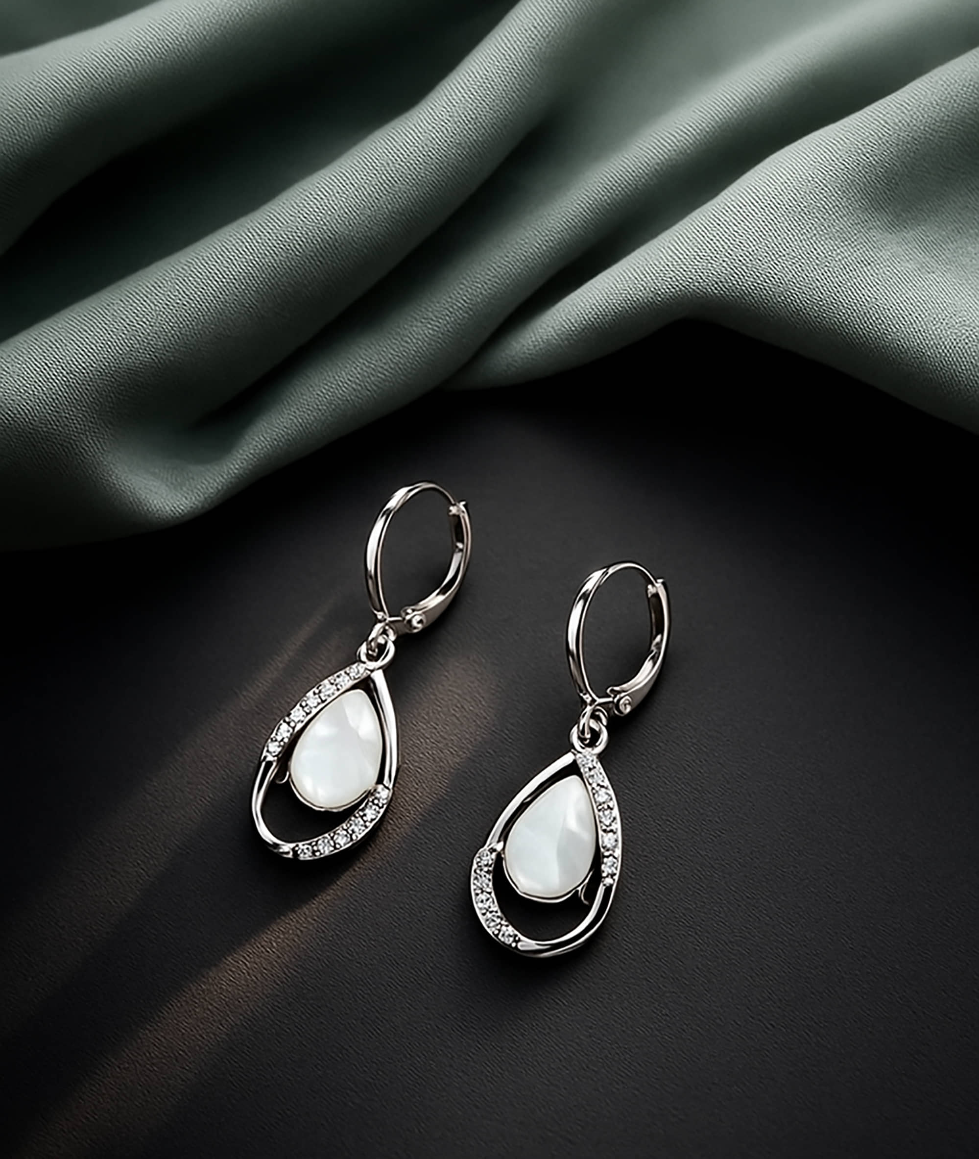 shankhraj mall Korean Drop Earrings ( Silver , Pack of 1 ) - Earrings | Buy online on ZillyBuy