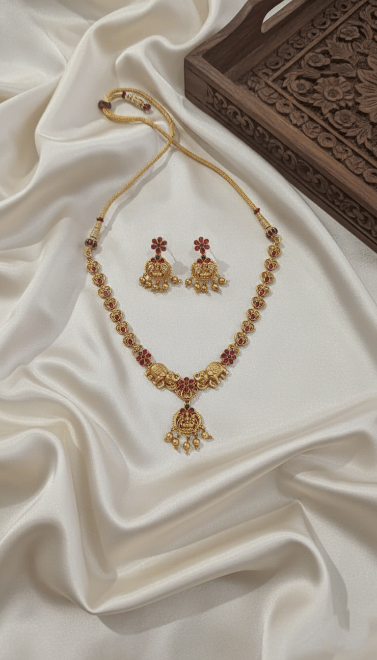 LAFORWORD Gold Religious Pendant With Chain ( Pack of 1 )