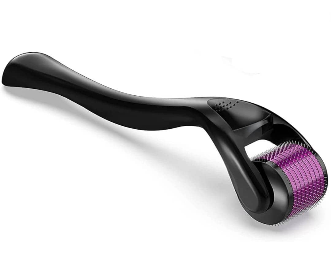 Premium Derma Roller 0.5mm 540 Micro Needles For Hair Growth, Acne Scars Removal