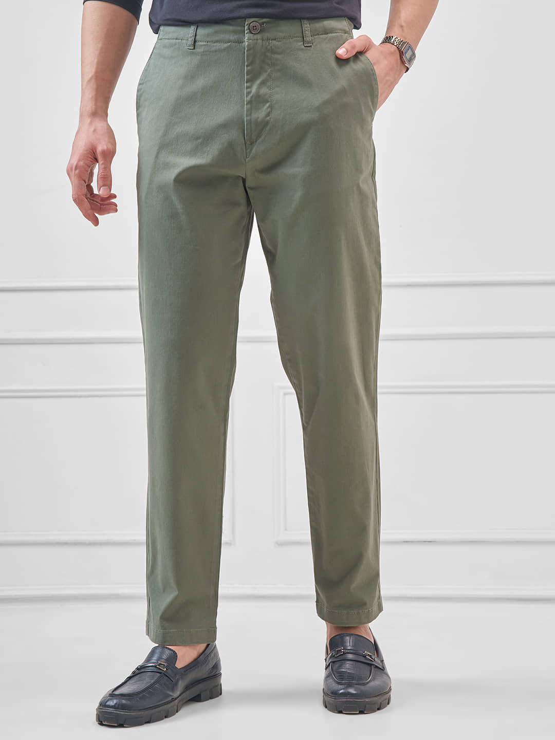 Highlander Relax Men's Trouser - Green ( Pack of 1 ) - Trousers | Buy online on ZillyBuy