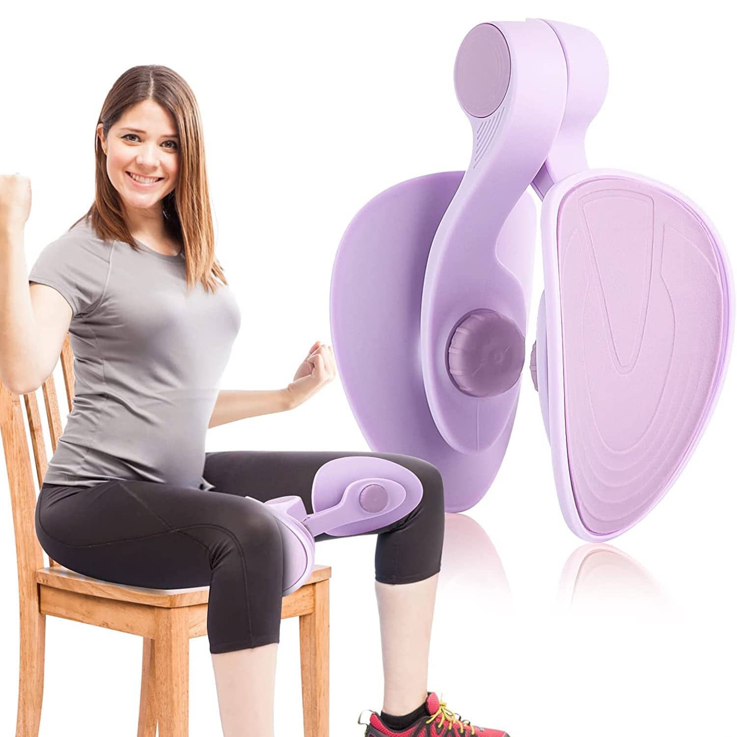 GEEO Pelvic Floor Trainer Hip Lift Exercises Arms and Legs, Calves, Shoulders, Chest Muscles, Adjustable Strength Thigh Exerciser - Sports and Fitness Equipment | Buy online on ZillyBuy