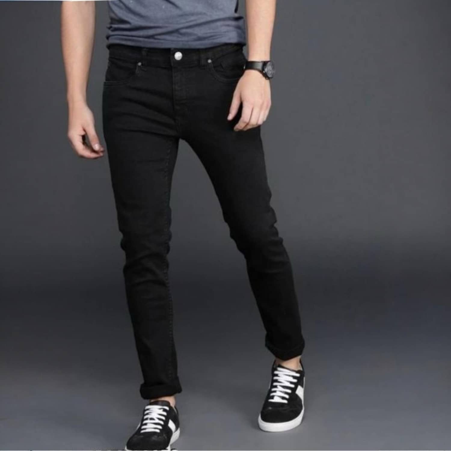 ICONIC ME Pack of 1 Boys Cotton Blend Jeans ( Black ) - Jeans | Buy online on ZillyBuy
