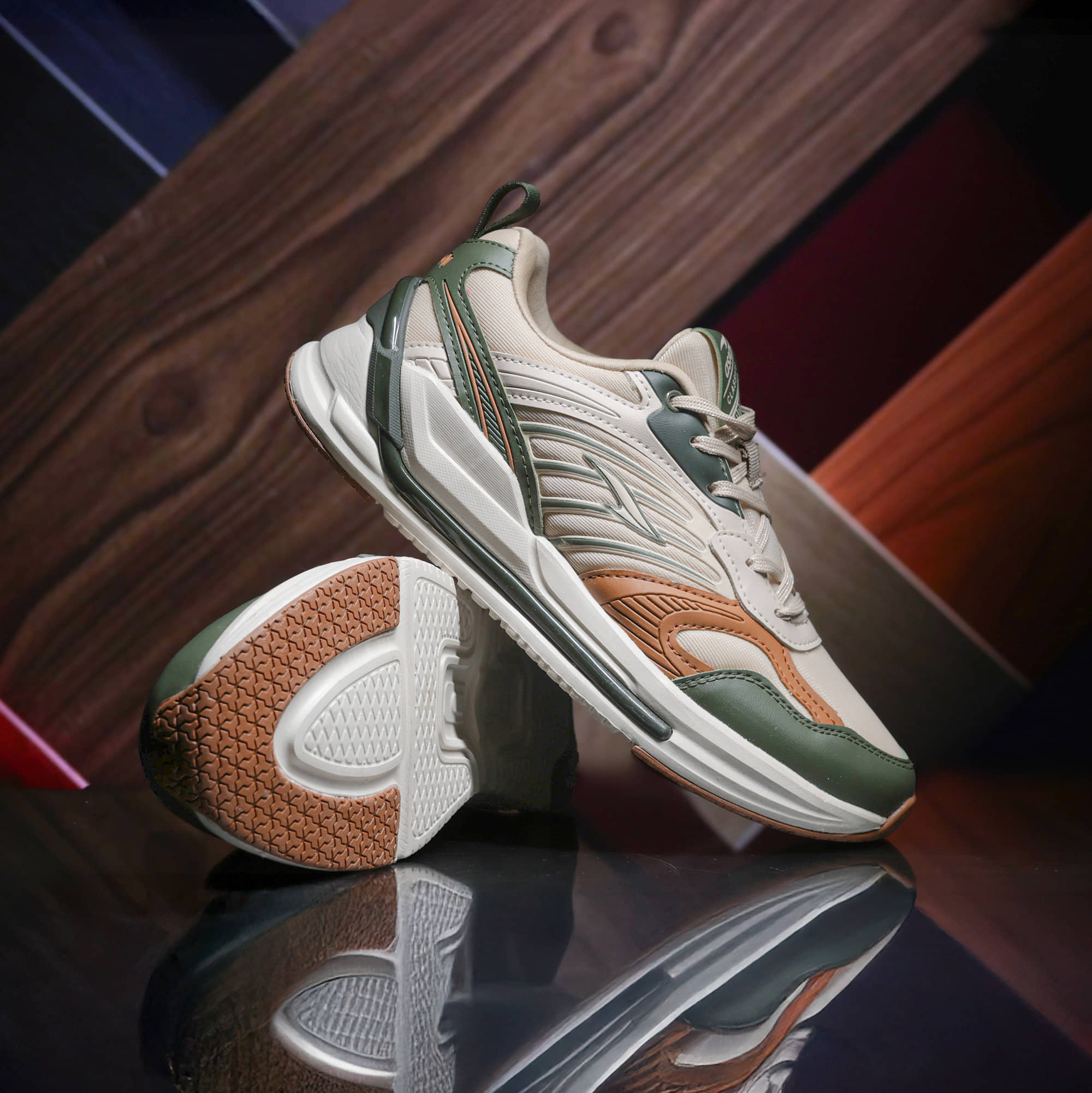 ASIAN POWERKICK-05 Beige Men's Sneakers - Casual Shoes | Buy online on ZillyBuy