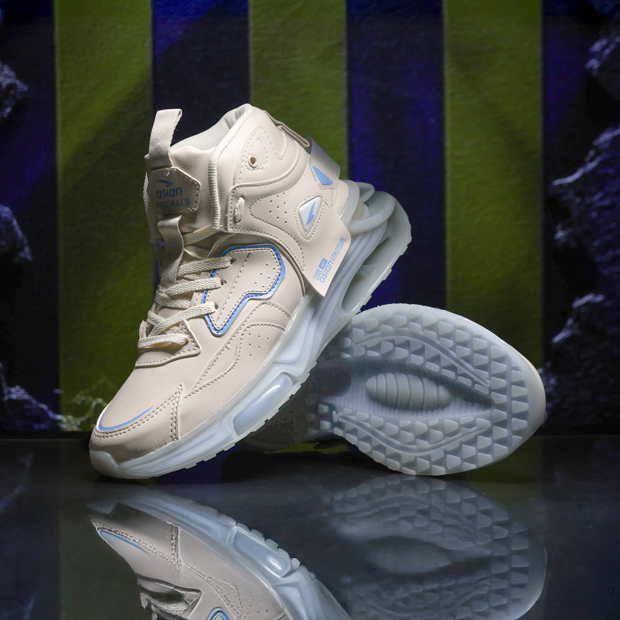 ASIAN BASKET-11 Black Men's High Tops Shoes - Casual Shoes | Buy online on ZillyBuy