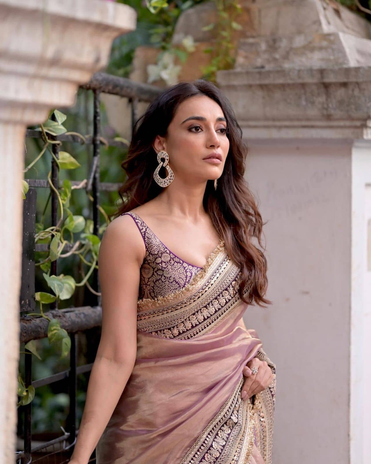 A TO Z CART Net Embroidered Regular Saree With Unstitched Blouse Piece ( Lavender ) - Sarees | Buy online on ZillyBuy
