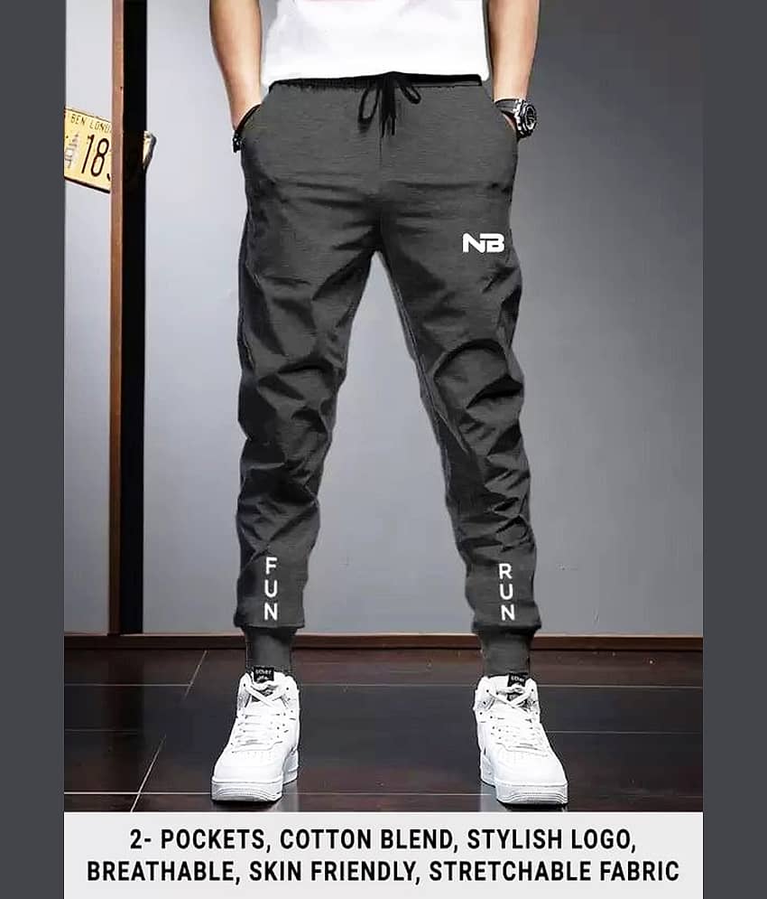 Lieo Trend Grey Polyester Blend Men's Trackpants ( Pack of 1 ) - Track Pants | Buy online on ZillyBuy