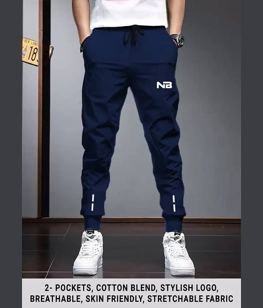 Lieo Trend Indigo Polyester Blend Men's Trackpants ( Pack of 1 ) - Track Pants | Buy online on ZillyBuy