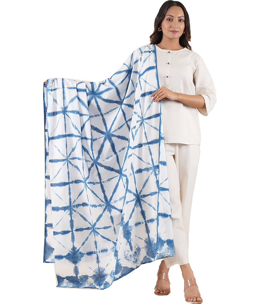Style 98 Cotton Women Dupatta ( White , Pack of 1 ) - Dupattas & Shawls | Buy online on ZillyBuy