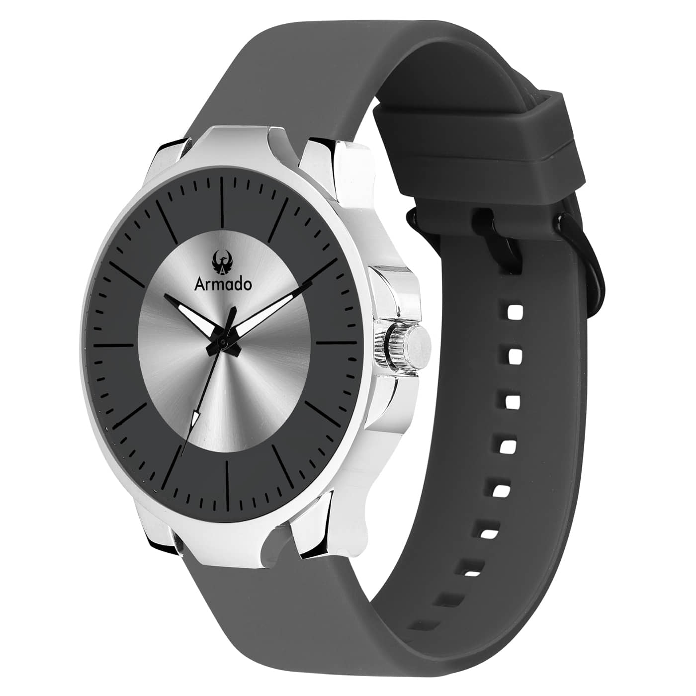 Armado Black Silicon Analog Men's Watch