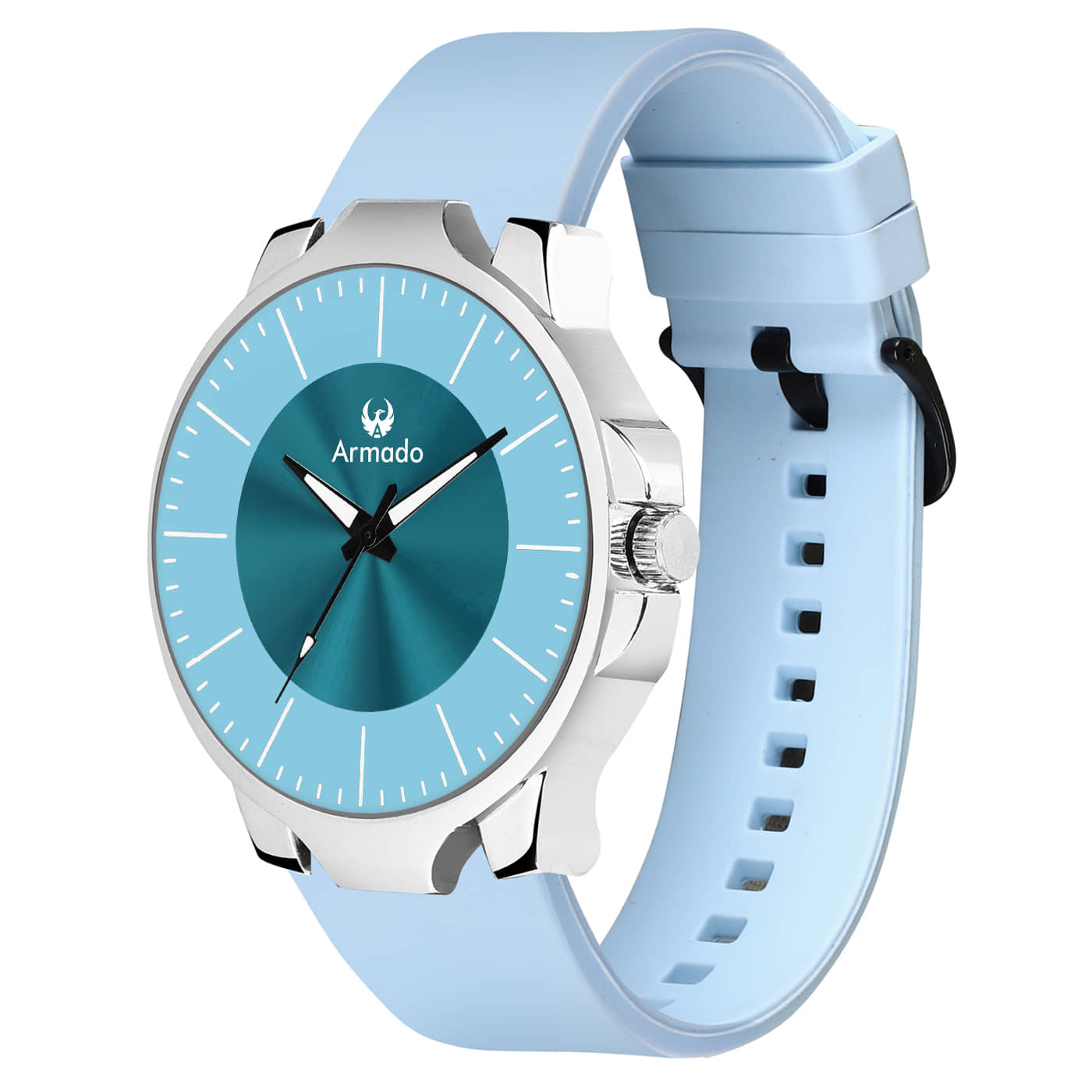 Armado Blue Silicon Analog Men's Watch