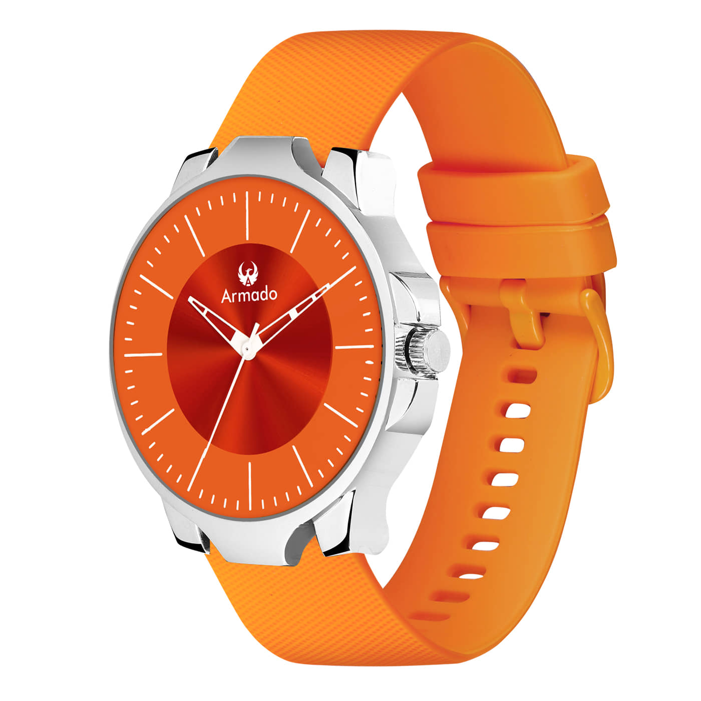 Armado Orange Silicon Analog Men's Watch