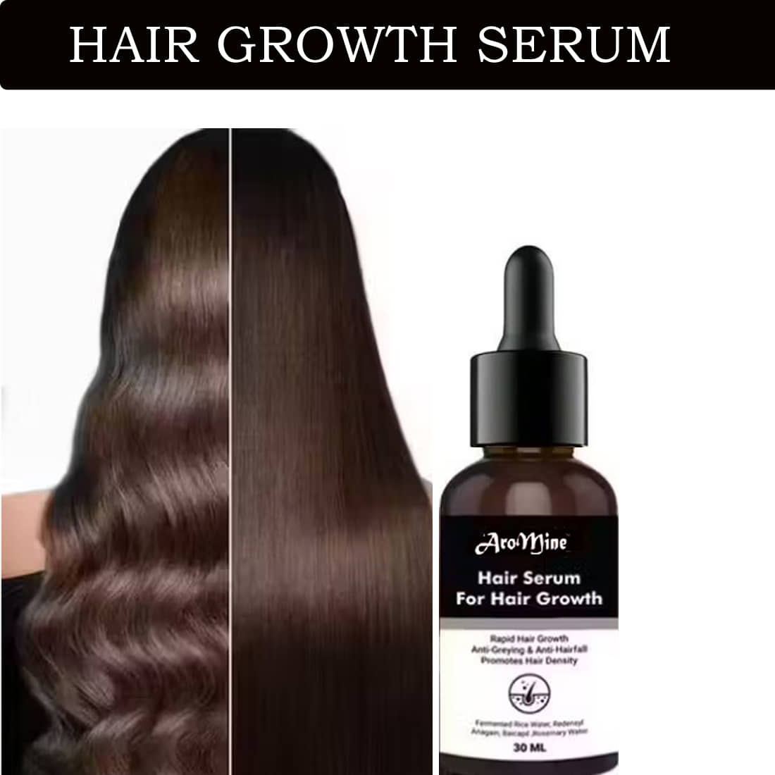 Aromine Hair Growth Serum | Hair Serum 100 mL
