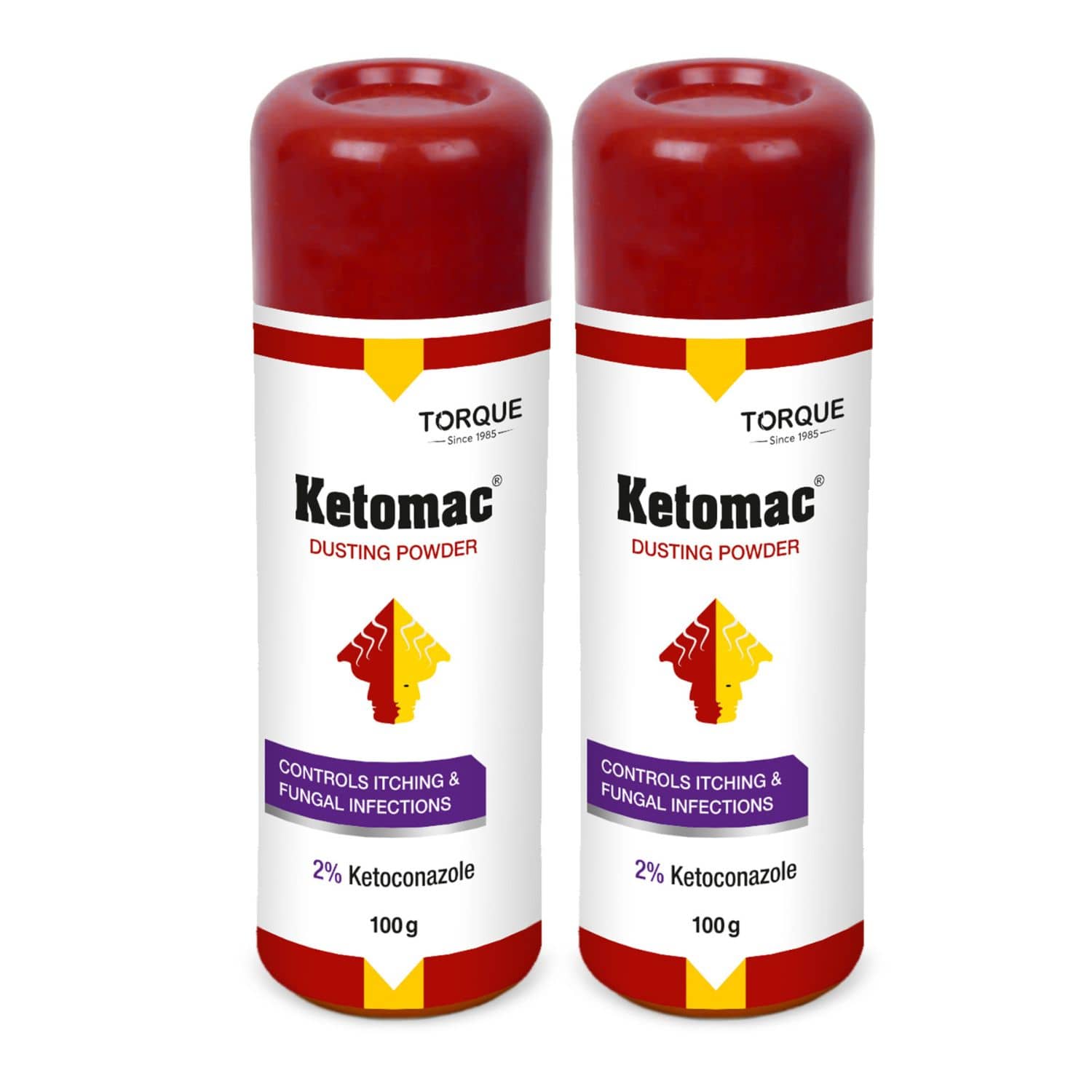 Ketomac Talc 100 gm Pack of 2