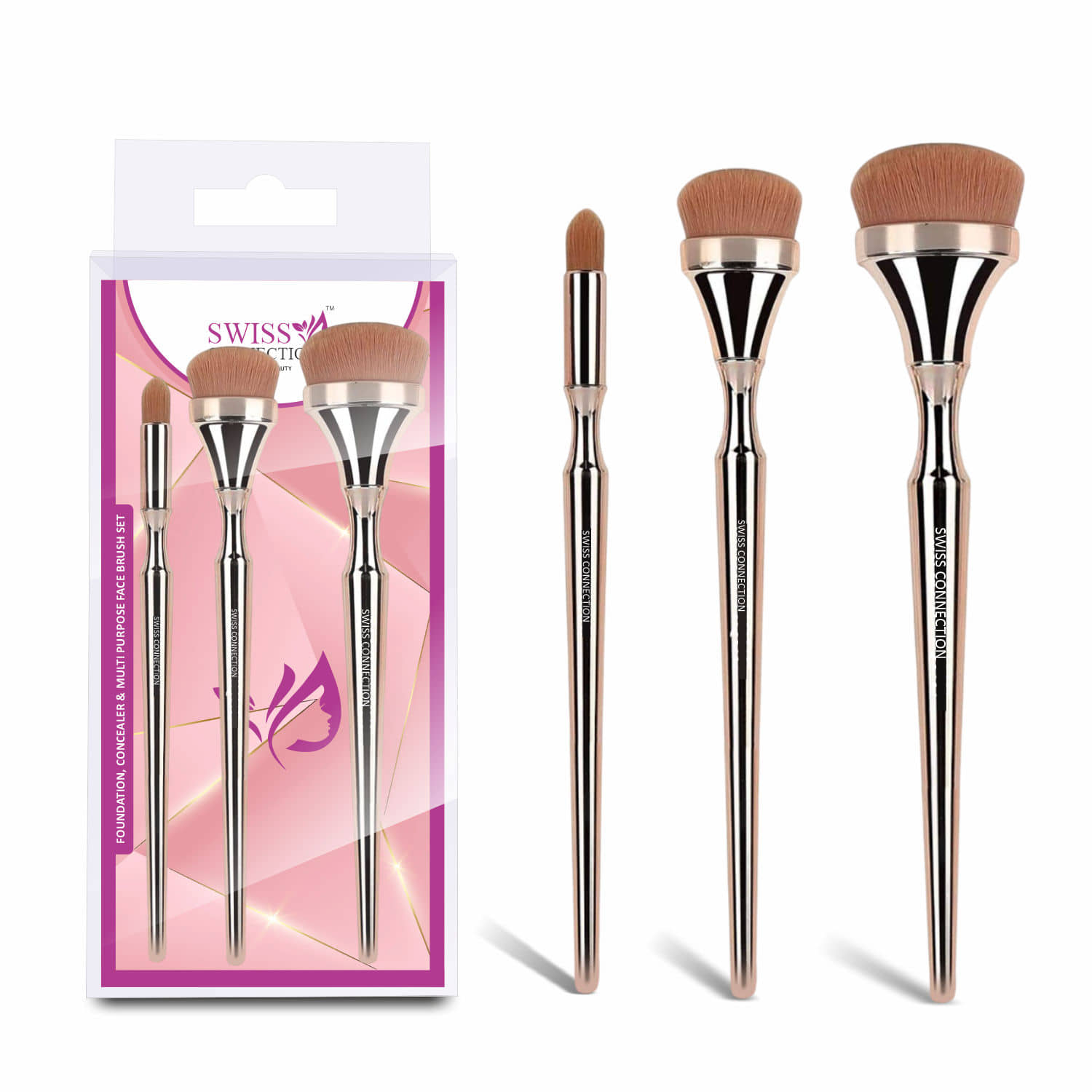 Swiss Connection Makeup Kit ( 3 x Makeup Brush )