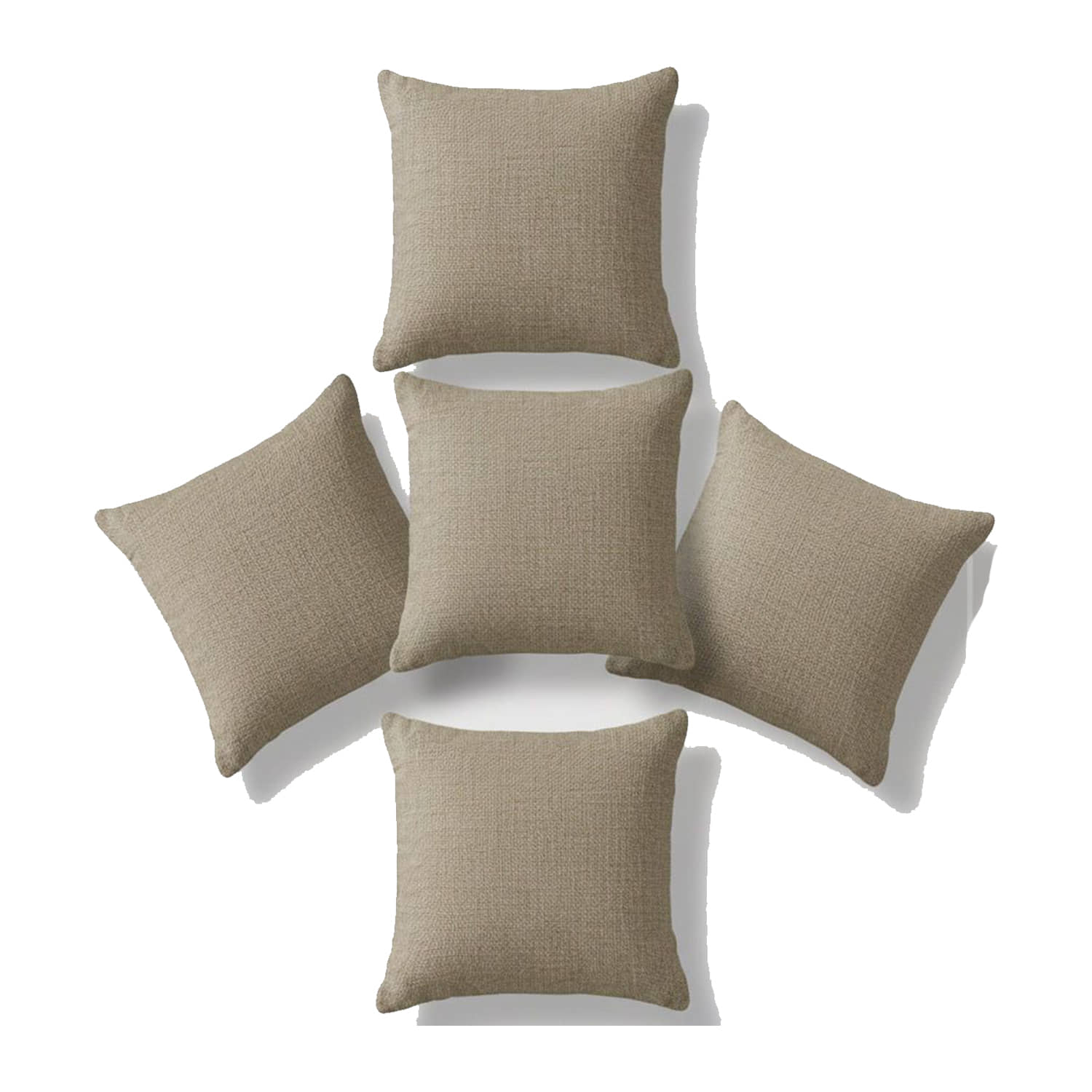 Wholesale india Set of 2 Velvet Solid Square Cushion Cover (40X40)cm - Beige