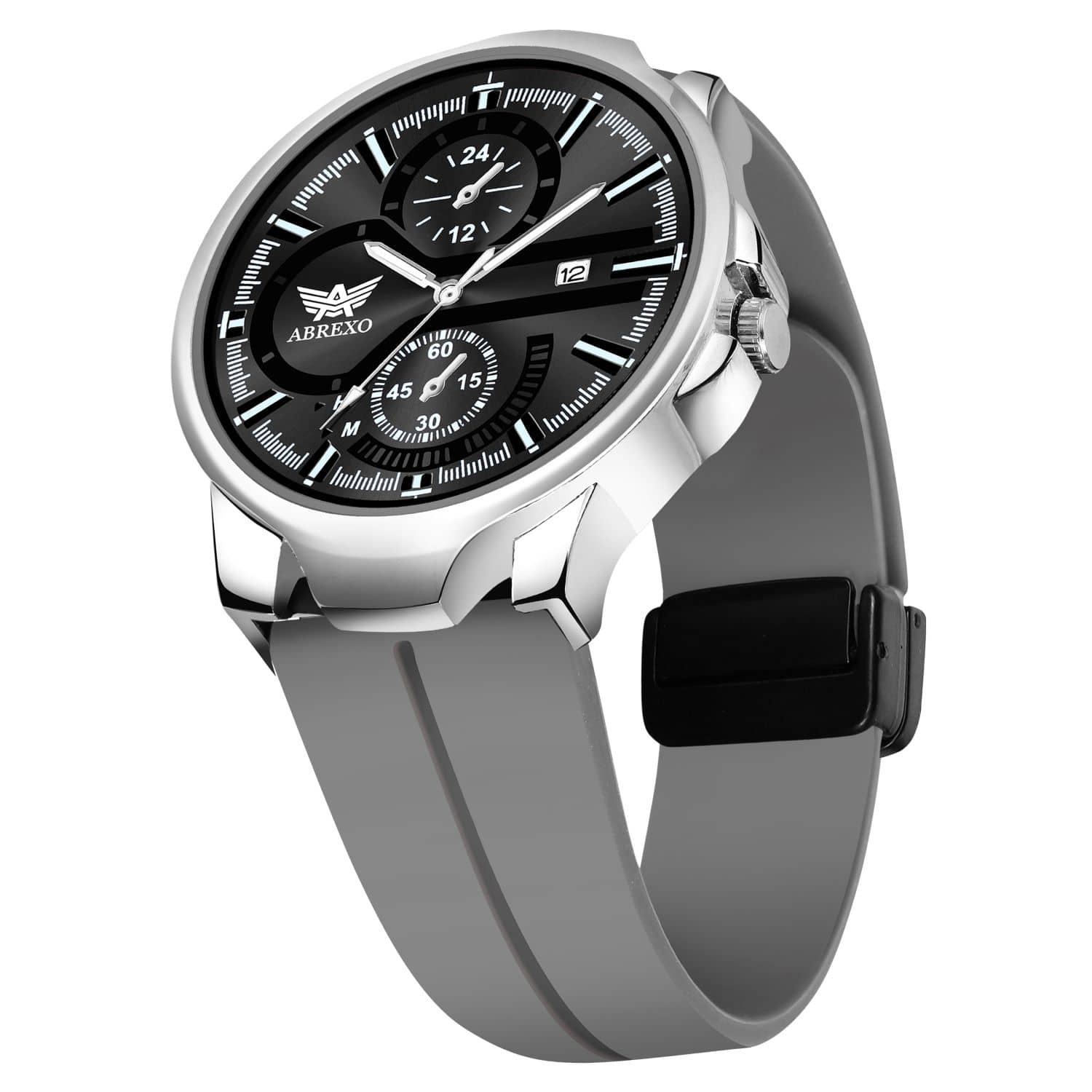 Abrexo Dark Grey Silicon Analog Men's Watch