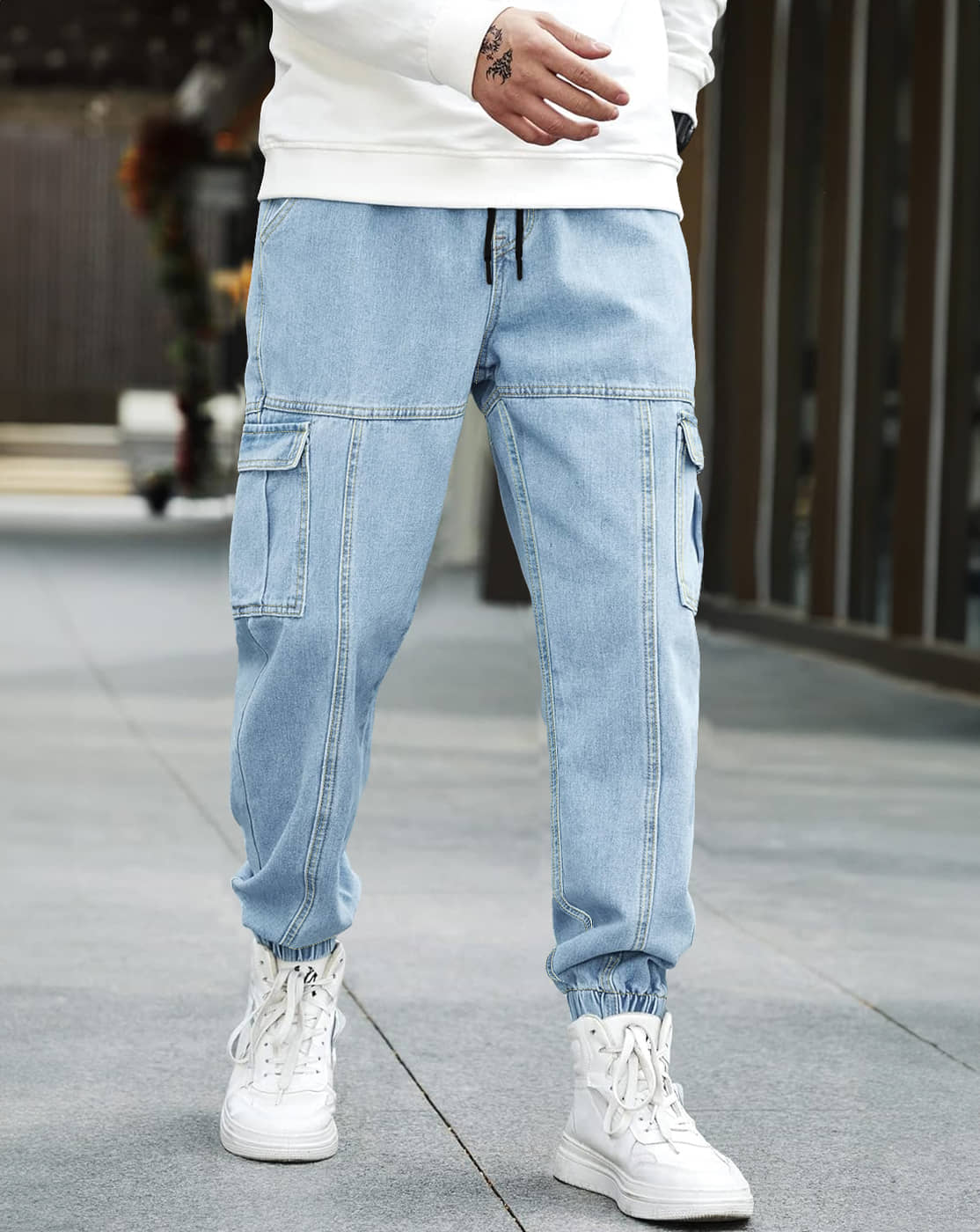 Eyebogler Dyed Men's Jeans - Dark Blue ( Pack of 1 ) - Jeans | Buy online on ZillyBuy