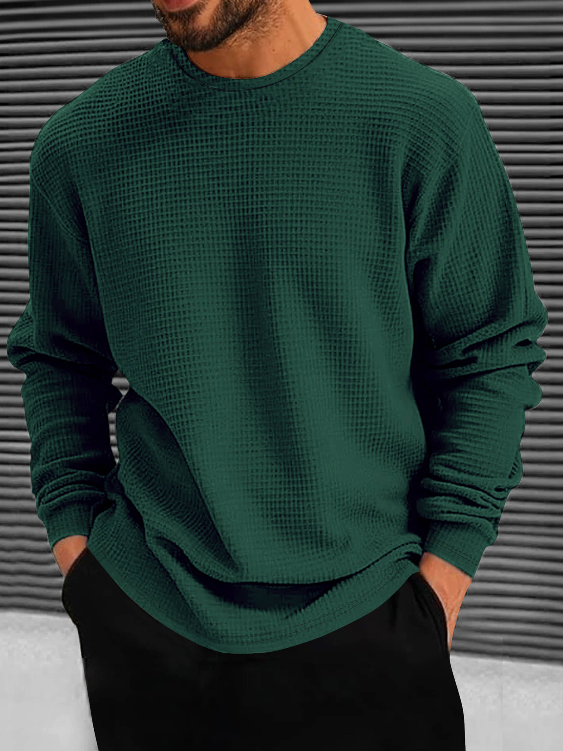 Eyebogler Men Polyester Oversized Fit Self Design T-Shirt ( Military Green )
