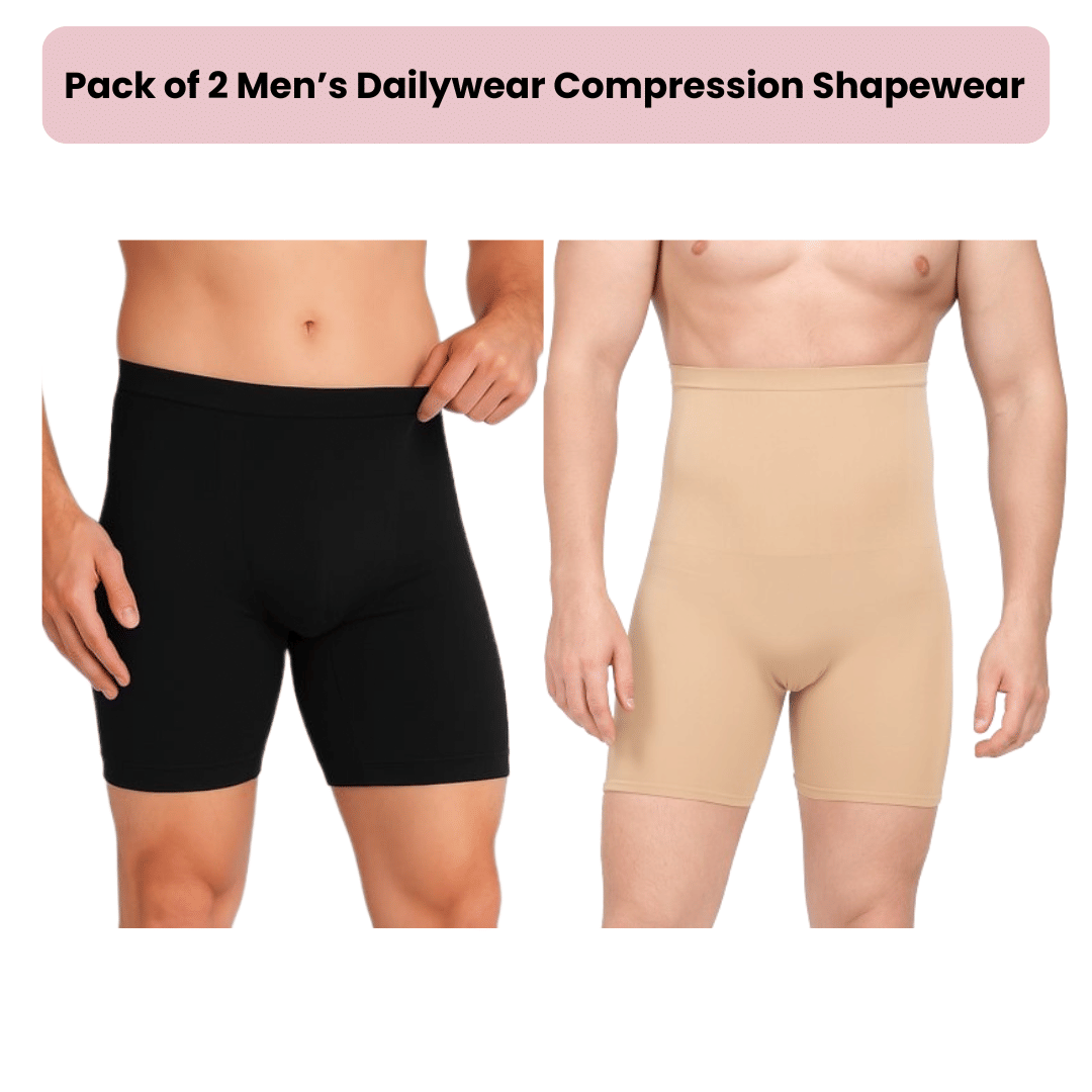 Pia Trends Pack of 2 Men's Tummy Shaper ( Multi ) - Shapewear | Buy online on ZillyBuy