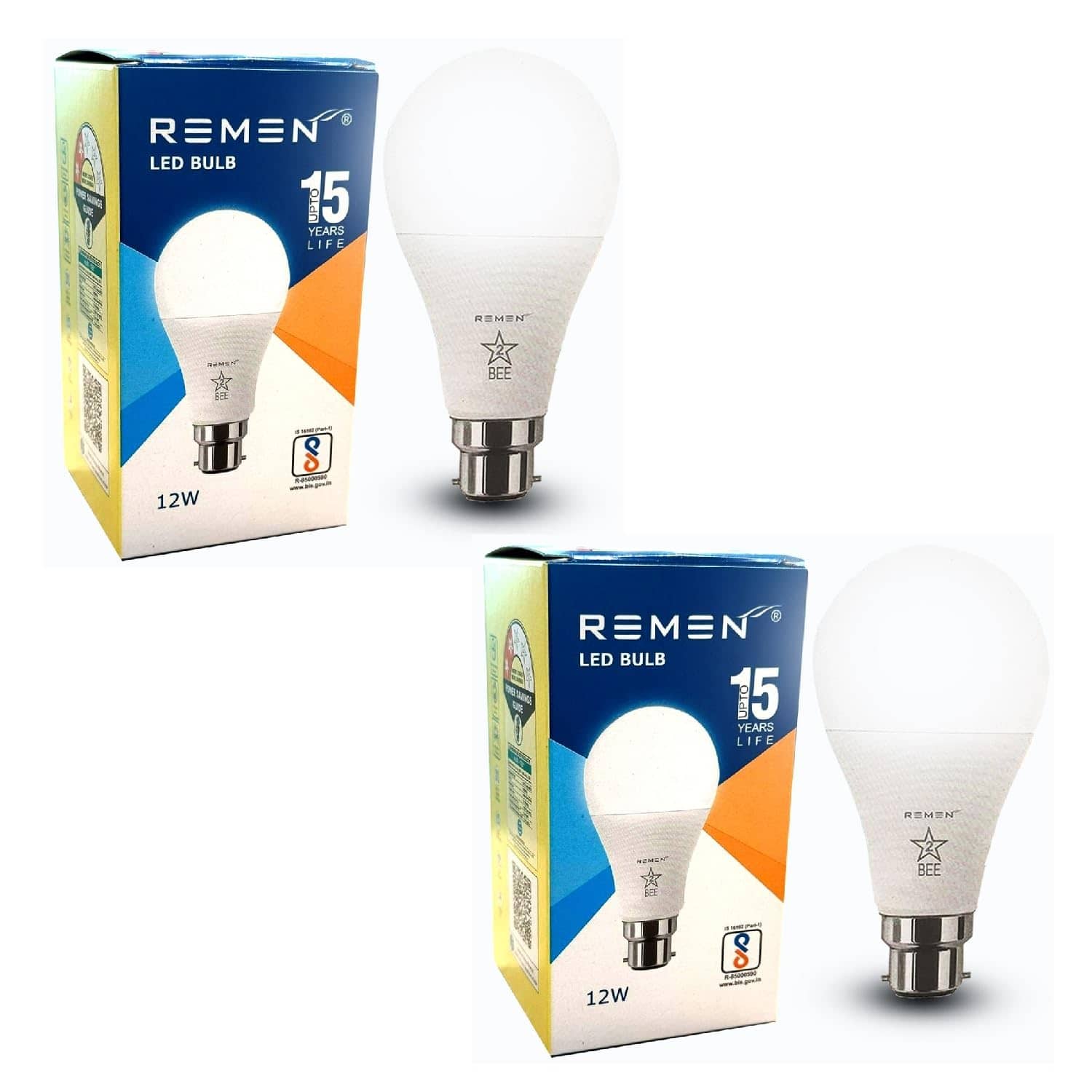 Remen 12W Cool Day Light LED Bulb ( Pack of 2 )
