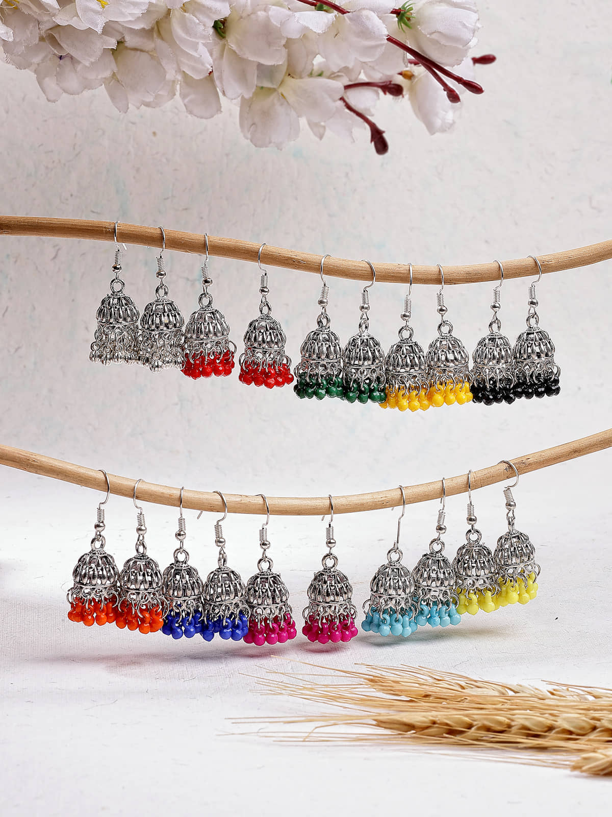 Sukkhi Multi Color Jhumki Earrings ( More Than 10 ) - Earrings | Buy online on ZillyBuy