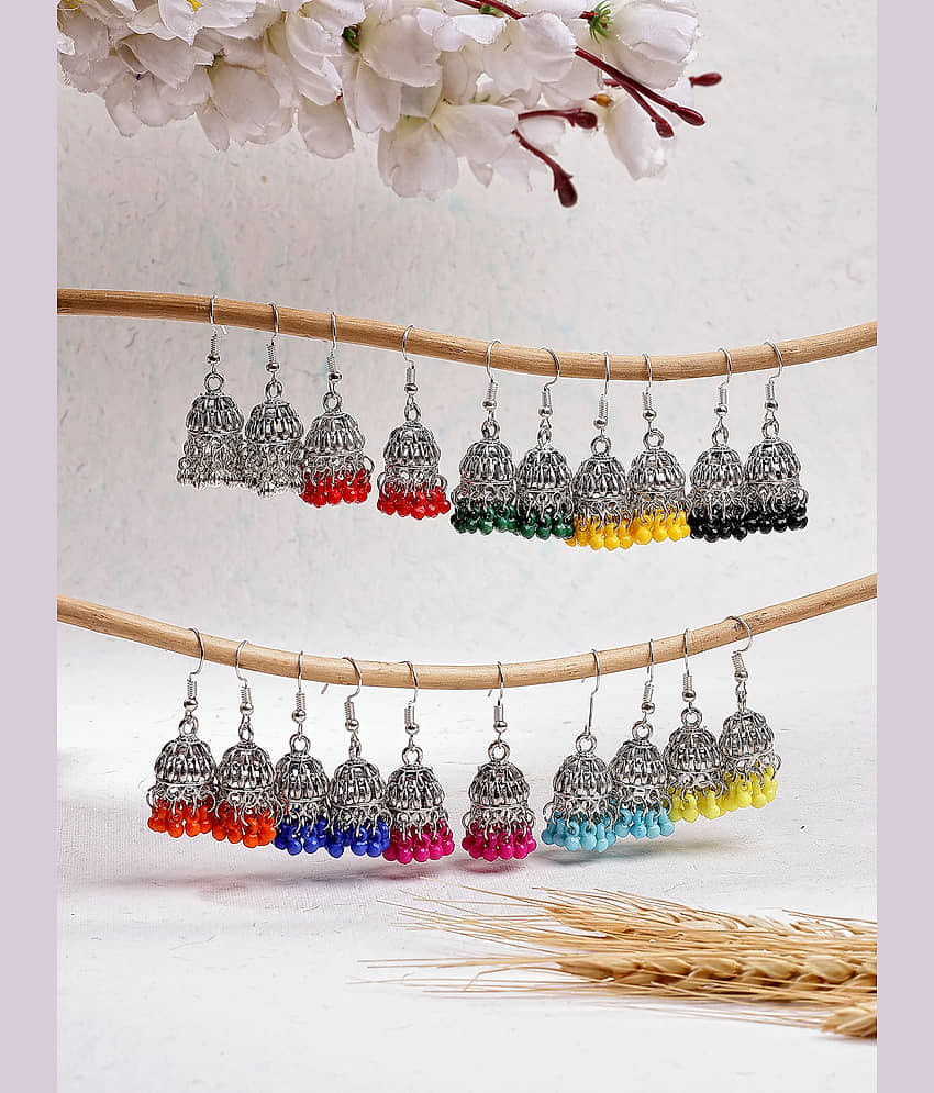 Sukkhi Multi Color Jhumki Earrings ( More Than 10 ) - Earrings | Buy online on ZillyBuy