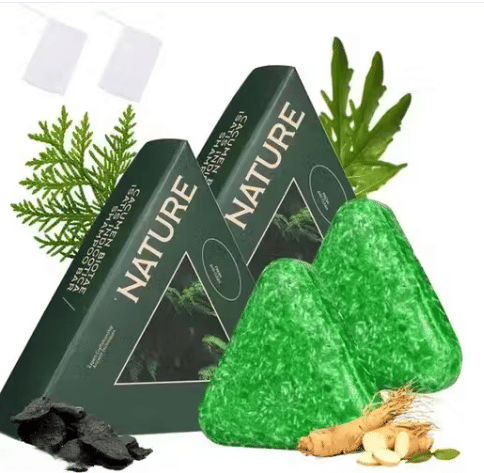 Treszo Antibacterial Seven Green Shampoo Bar Soap Soap for All Skin Type ( Pack of 2 )